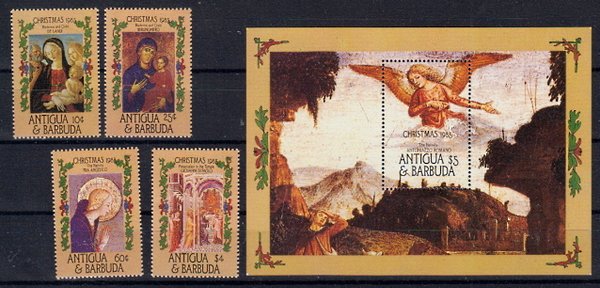 Briefmarken Antigua und Barbuda 915-18 ** + Block 104 **