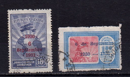 Briefmarken Argentinien 379 + 82 o