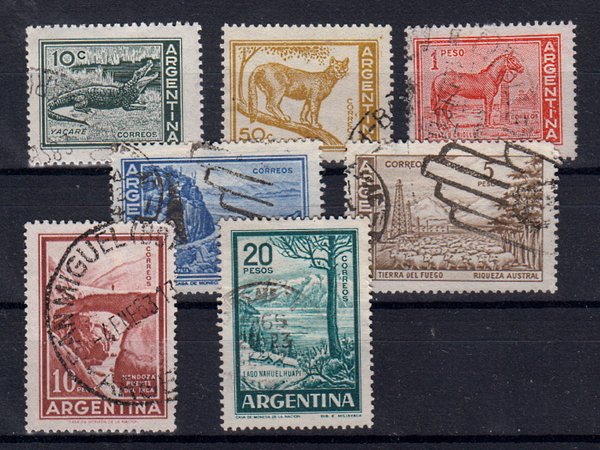 Briefmarken Argentinien 699-705 o