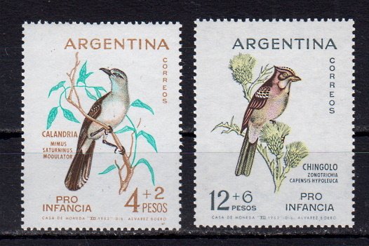 Briefmarken Argentinien 806-07 **