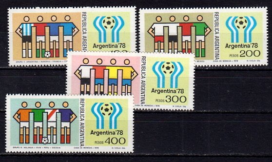 Briefmarken Argentinien 1340-43 **