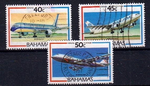Briefmarken Bahamas 650-52 o