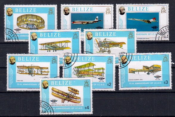 Briefmarken Belize 420-28 o