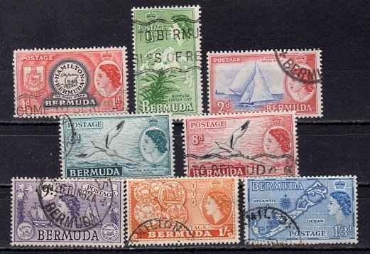 Briefmarken Bermuda 131-33 + 38-42 o