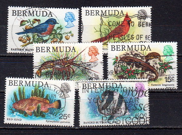 Briefmarken Bermuda 354 + 56-57 + 59 + 61 + 64 o