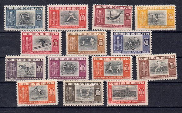 Briefmarken Bolivien 478-91 **