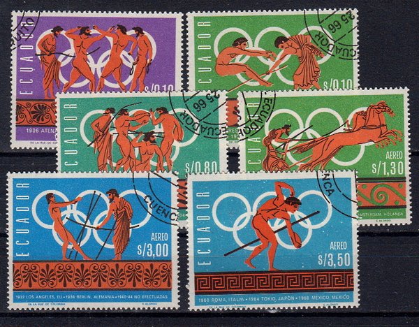 Briefmarken Ecuador 1262-67 o