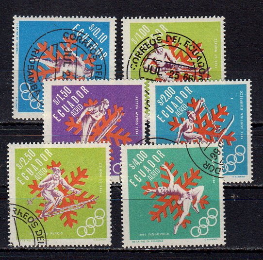 Briefmarken Ecuador 1274-79 o