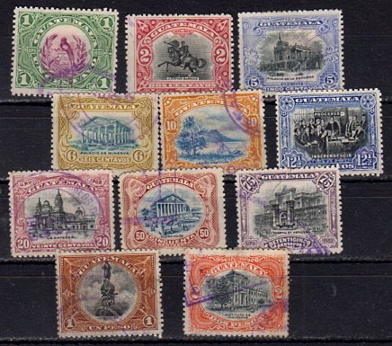 Briefmarken Guatemala 111-21 o