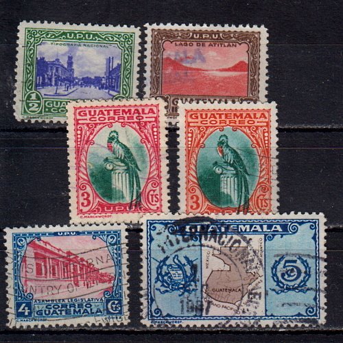Briefmarken Guatemala 287-92 o