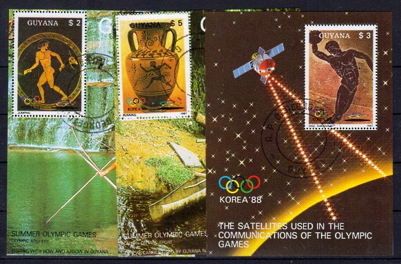 Briefmarken Guyana 2061-63 o Blöcke