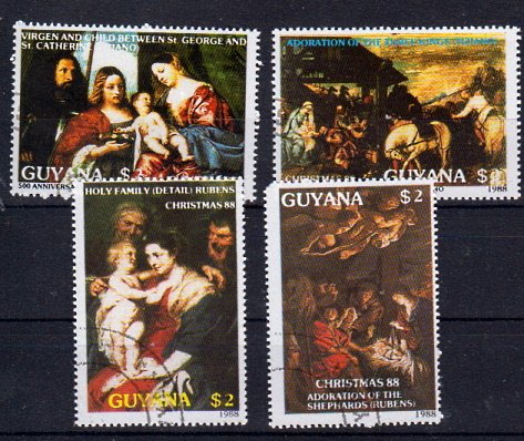 Briefmarken Guyana 2410-13 o