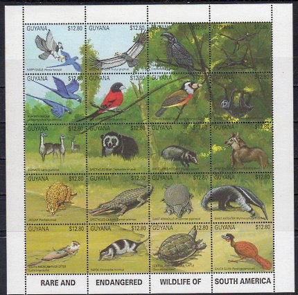 Briefmarken Guyana 3468-87 **