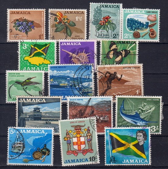 Briefmarken Jamaika 219-34 o