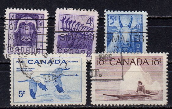 Briefmarken Kanada 298-302 o
