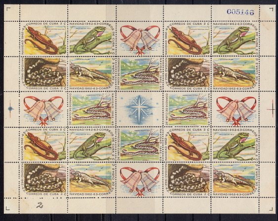 Briefmarken Kuba 820-24 ** KLB