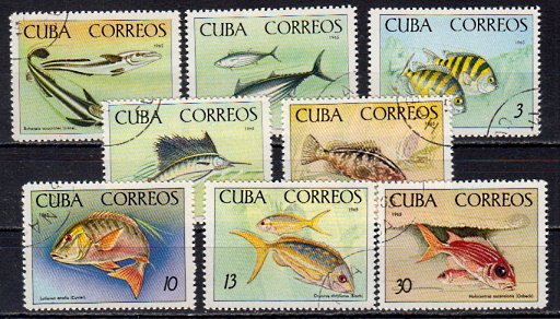Briefmarken Kuba 1112-19 o