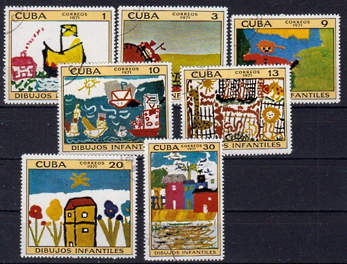 Briefmarken Kuba 1707-13 o