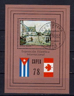 Briefmarken Kuba Block 54 o