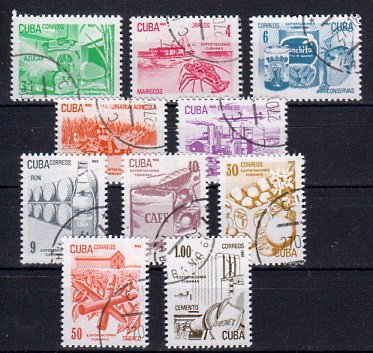 Briefmarken Kuba 2633-42 o