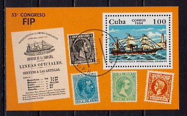 Briefmarken Kuba Block 82 o