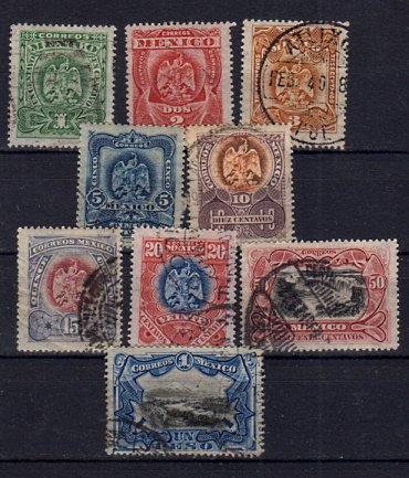 Briefmarken Mexiko 226-34 o