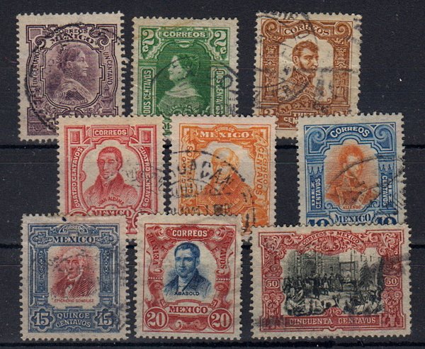 Briefmarken Mexiko 242-50 o