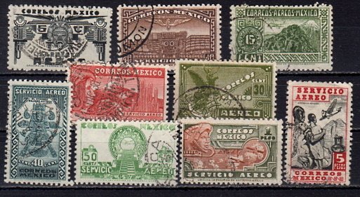 Briefmarken Mexiko 714-22 o