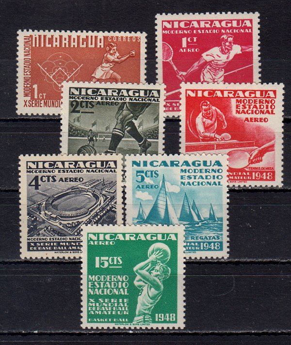 Briefmarken Nicaragua 995 + 97-1002 **