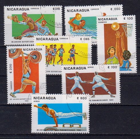 Briefmarken Nicaragua 2400-06 o