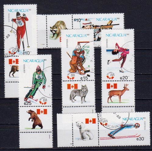 Briefmarken Nicaragua 2843-48 o