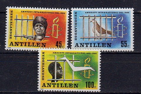 Briefmarken Niederl. Antillen 589-91 *