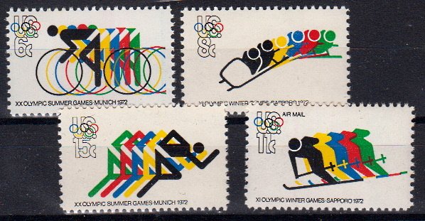 Briefmarken USA 1074-77 **