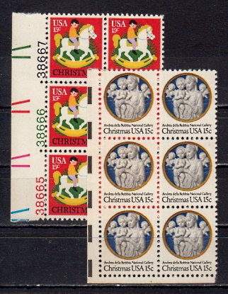 Briefmarken USA 1368-69 ** 6er Blöcke