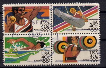 Briefmarken USA 1622-25 A o
