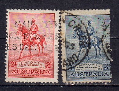 Briefmarken Australien 129-30 o