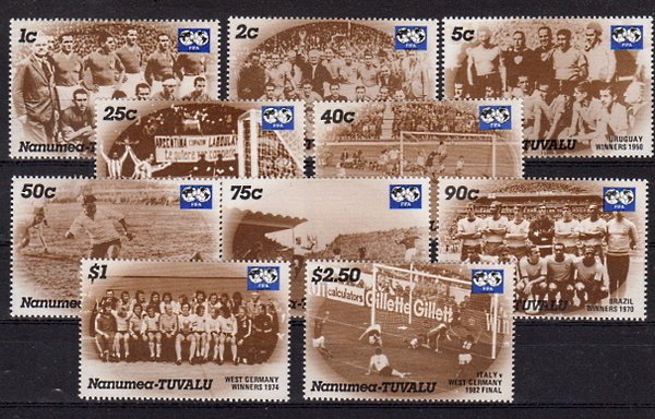 Briefmarken Tuvalu Nanumea 72-74 + 76-82 **