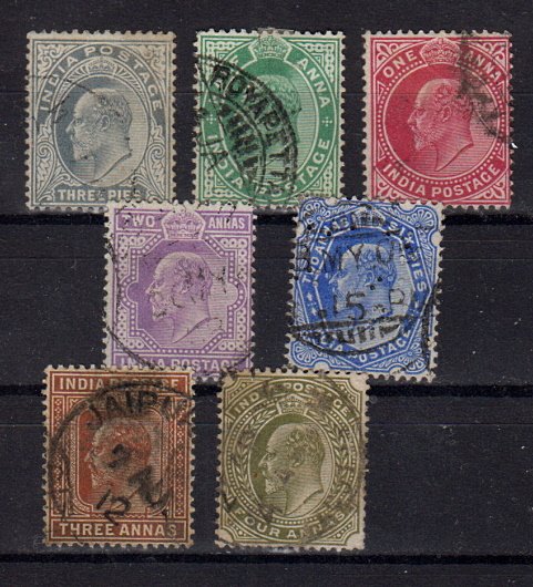 Briefmarken Indien 55-61 o