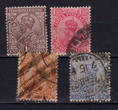 Briefmarken Indien 96-99 o