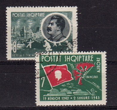 Briefmarken Albanien 725-26 o
