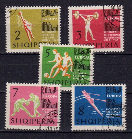 Briefmarken Albanien 763-67 o