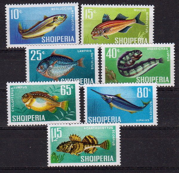 Briefmarken Albanien 1131-37 **