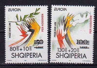 Briefmarken Albanien 2556-57 **