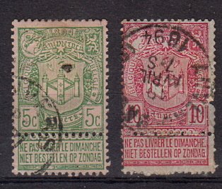 Briefmarken Belgien 61-62 o