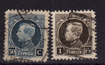 Briefmarken Belgien 166-67 C o