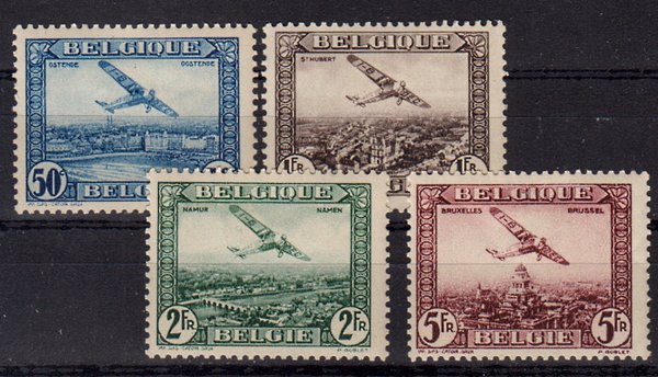 Briefmarken Belgien 280-83 *