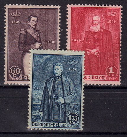 Briefmarken Belgien 284-86 *