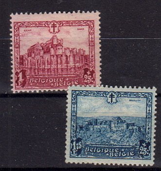 Briefmarken Belgien 295-96 *
