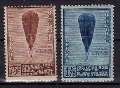 Briefmarken Belgien 344-45 *
