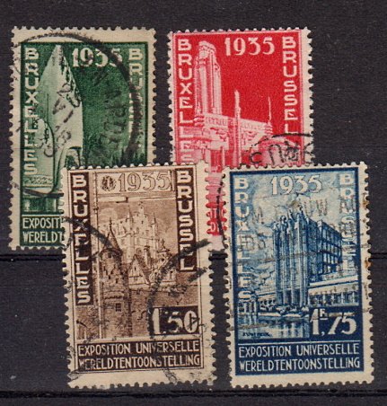Briefmarken Belgien 378-81 o